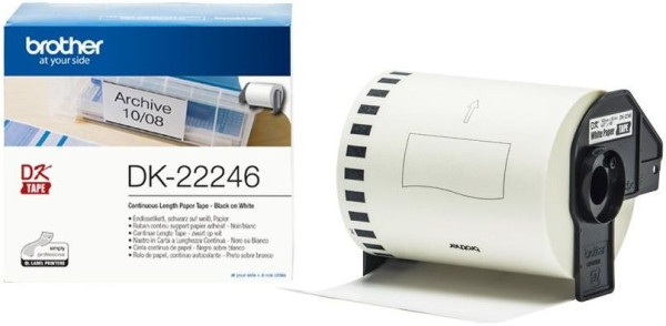 Original Endlos-Etiketten Brother DK22246, 103mm x 30,48m, weiß