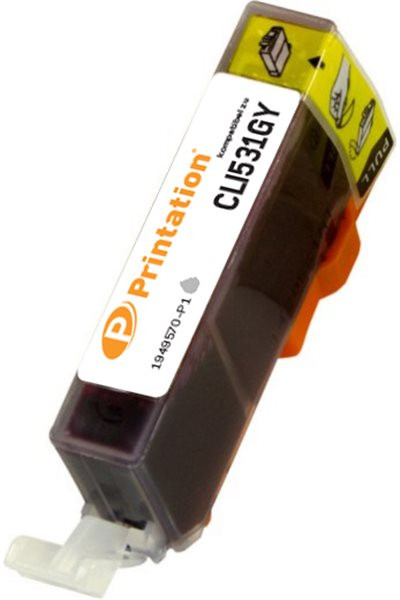 Printation Tinte ersetzt Canon CLI-531GY, ca. 520 S. grau 