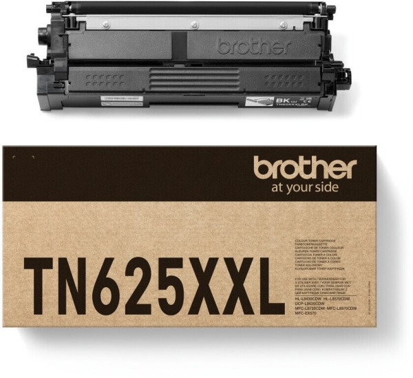 Original Toner Brother TN-625XXLBK, ca. 7.500 S., schwarz 