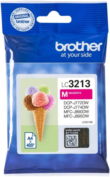 Original Tinte Brother LC-3213M, ca. 400 S., magenta