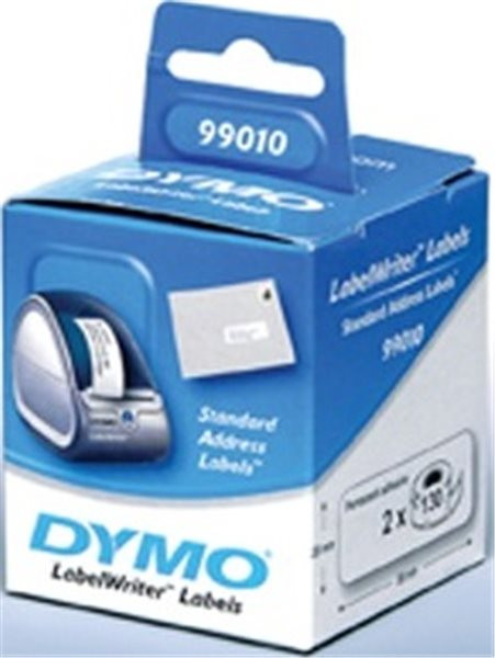 Original Einzel-Etiketten Dymo 99010, 28mm x 89mm, 260 Stück, weiß