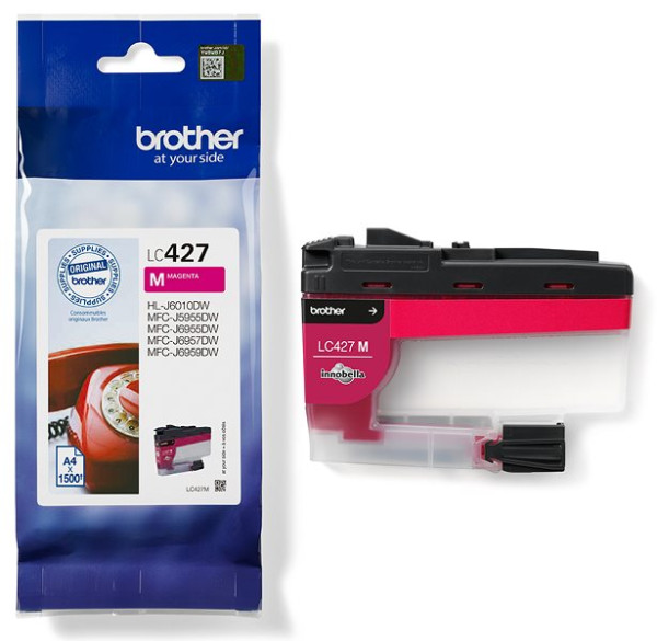 Original Tinte Brother LC-427M, ca. 1500 S., magenta