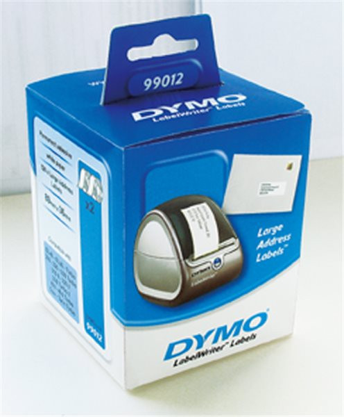 Original Einzel-Etiketten Dymo 99012, 36mm x 89mm, 520 Stück, weiß