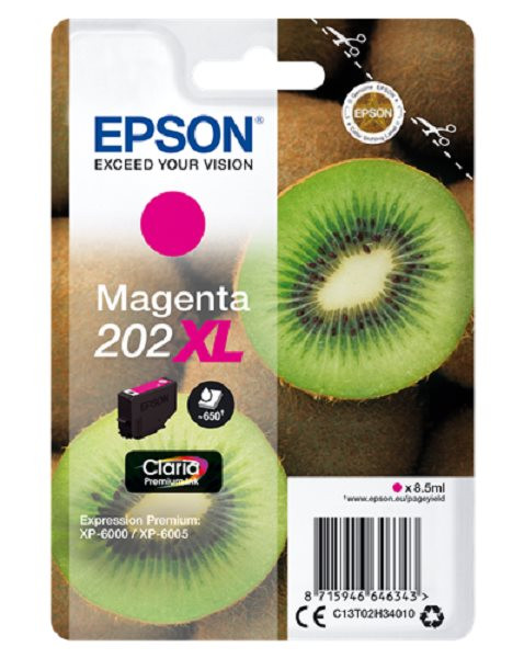 Original Tinte Epson 202XL, ca. 650 S., magenta