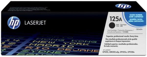 Original Toner HP 125A / CB540A, ca. 2.200 S., schwarz