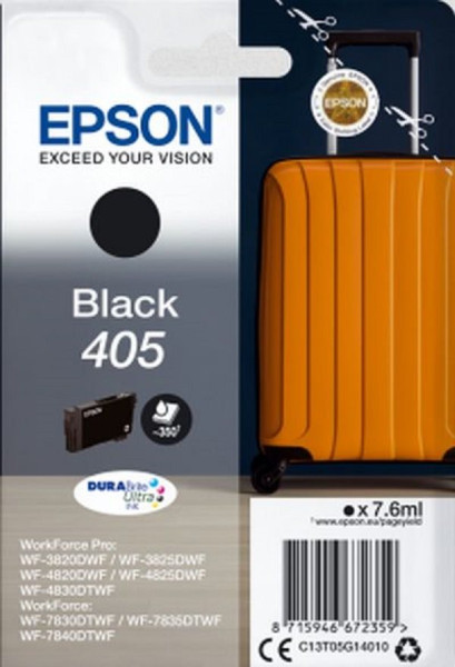 Original Tinte Epson T05G1 / 405, ca. 350 S., schwarz 