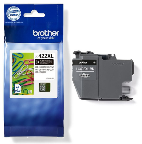 Original Tinte Brother LC-422XLBK, ca. 3000 S., schwarz