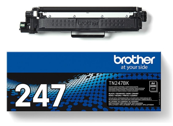 Original Toner Brother TN-247BK, ca. 3.000 S., schwarz 