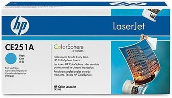 Original Toner HP 504A / CE251A, ca. 7.000 S., cyan