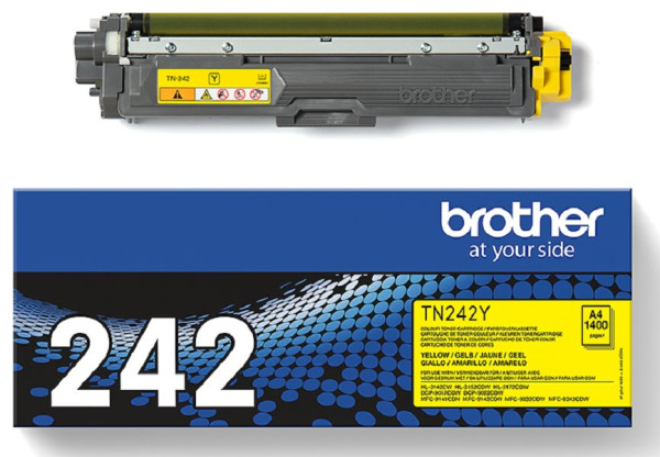 Original Toner Brother TN-242Y, ca. 1.400 S., gelb