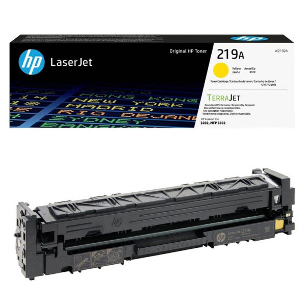 Original Toner HP 219A / W2192A, ca. 1.200 S., gelb 