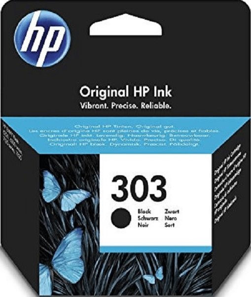 Original Tinte HP 303 / T6N02AE , ca. 200 S., schwarz 
