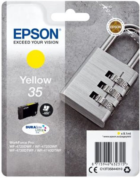 Original Tinte Epson T3584 / 35, ca. 650 S., gelb