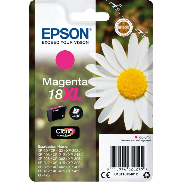 Original Tinte Epson T1813 / 18XL, ca. 450 S., magenta 
