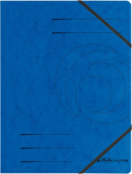 Eckspanner A4 blau Herlitz mit Gummizügen 