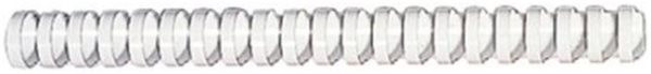 Plastik-Binderücken für 200 Blatt (25mm) weiß Fellowes US-Teilung = 21 Ringe  