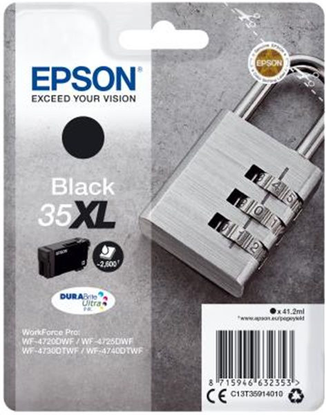 Original Tinte Epson T3591 / 35XL, ca. 2.600 S., schwarz