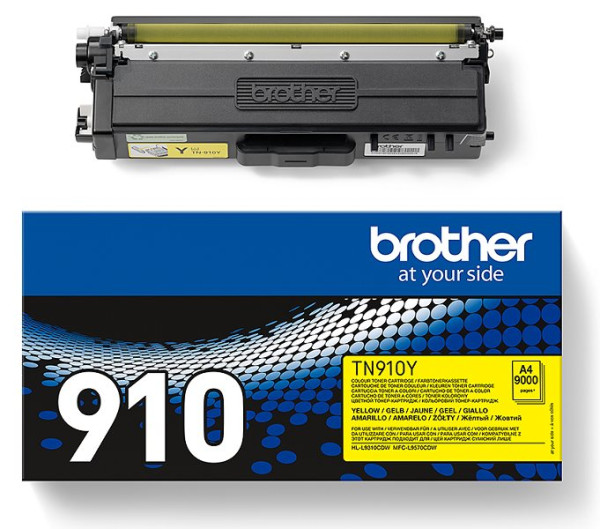 Original Toner Brother TN-910Y, ca. 9.000 S., gelb