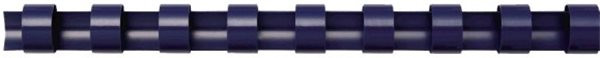 Plastik-Binderücken für 20 Blatt (6mm) blau Fellowes US-Teilung = 21 Ringe