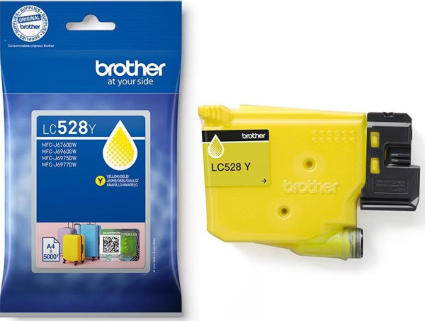 Original Tinte Brother LC-528Y, ca. 5.000 S., gelb 
