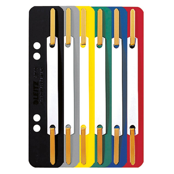 Heftstreifen Karton 35x158mm farbig sort. Leitz (3701-00-99) 