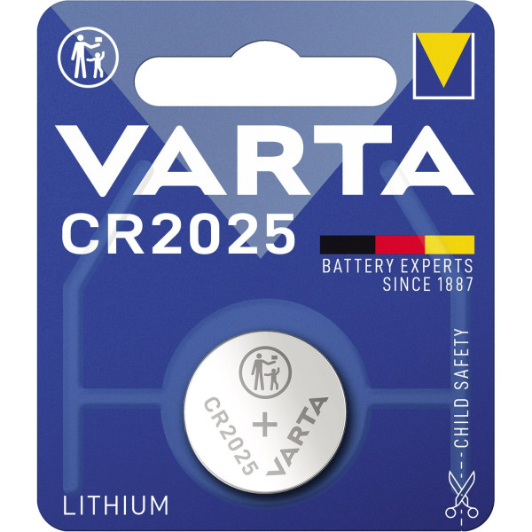 Knopfzelle Lithium Varta, CR2025 (3V-150mAh) 