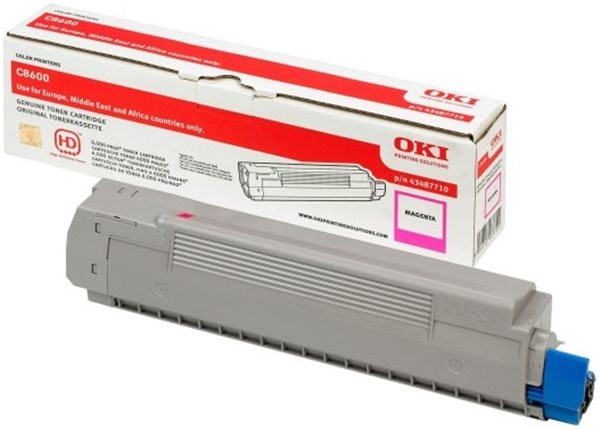 Original Toner OKI 43487710 (z.B. C8600), ca. 6.000 S., magenta 