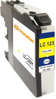 Printation Tinte ersetzt Brother LC-123Y, ca. 600 S., gelb  Printation Tinte ersetzt Brother LC-123Y, ca. 600 S., gelb