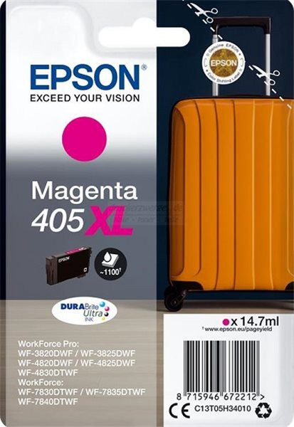Original Tinte Epson T05H3 / 405XL, ca. 1.100 S., magenta