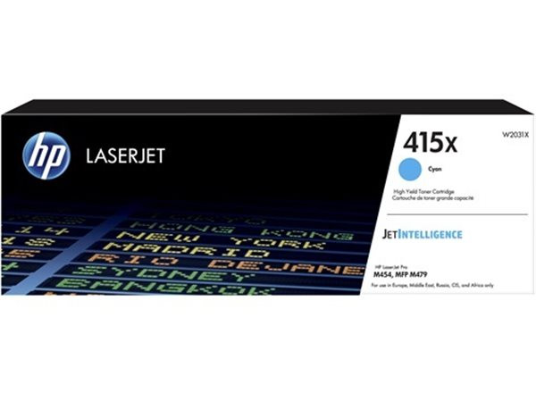 Original Toner HP 415X / W2031X, 6.000 cyan