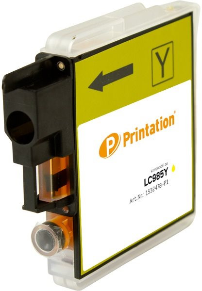 Printation Tinte ersetzt Brother LC-985Y, ca. 260 S., gelb