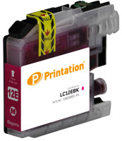 Printation Tinte ersetzt Brother LC-12EM, ca. 1.200 S., magenta  Printation Tinte ersetzt Brother LC-12EM, ca. 1.200 S., magenta