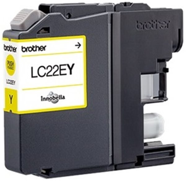 Original Tinte Brother LC-22EY, ca. 1.200 S., gelb 