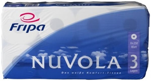 Toilettenpapier Fripa Nuvola, 3-lagig, weich, reißfest 