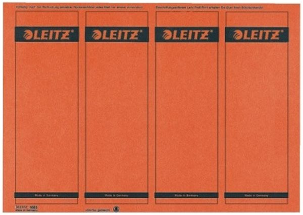 Rückenklebeschild kurz + breit Leitz rot A4-Träger (1685-20-25)