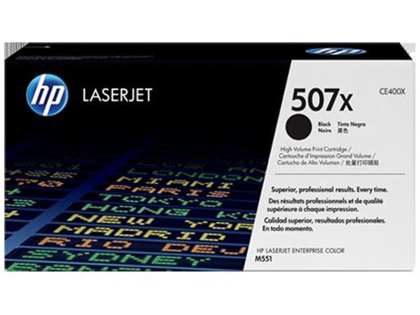 Original Toner HP 507X / CE400X, ca. 11.000 S., schwarz