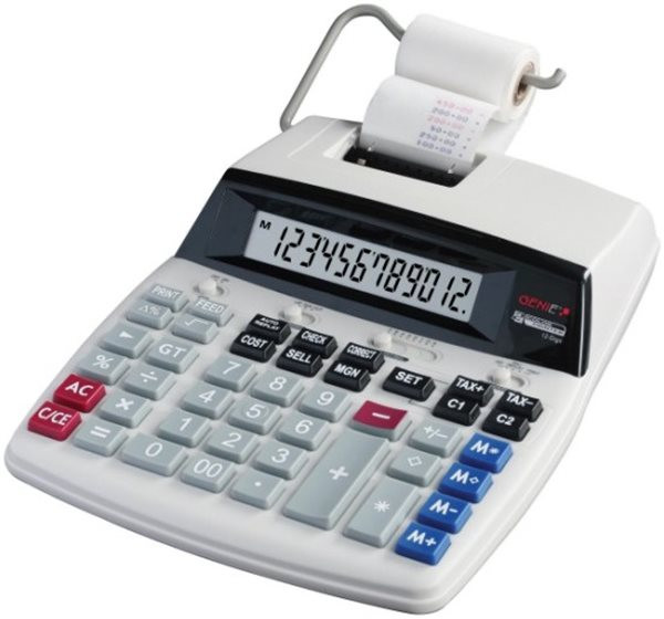 Tischrechner Genie D69 Plus druckend 12-stelliges LC-Display
