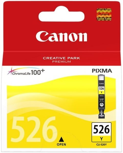 Original Tinte Canon CLI-526Y, ca. 515 S., gelb 