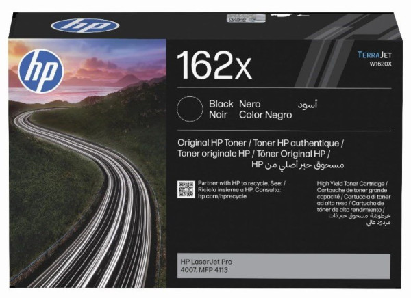Original Toner HP 162X / W1620X, ca. 10.000 S., schwarz 