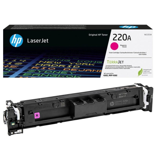 Original Toner HP 220A / W2203A, ca. 1.800 S., magenta 