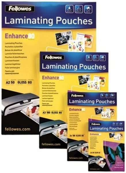 Laminierfolie A3 2x80my 426x303mm glänzend Fellowes