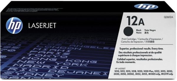 Original Toner HP 12A / Q2612A, ca. 2.000 S., schwarz