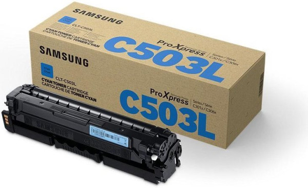 Original Toner HP-Samsung CLT-C503L / SU014A, ca. 5.000 S., cyan