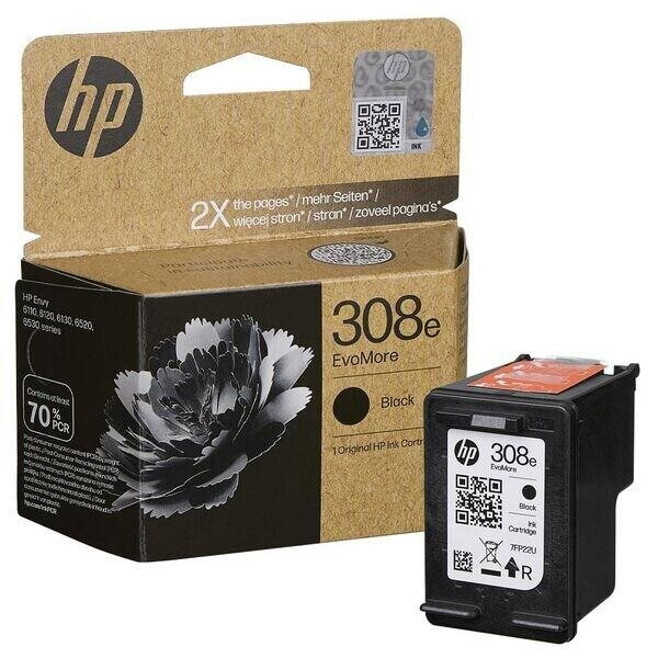 Original Tinte HP 308e / 7FP22UE, ca. 320 S., schwarz 