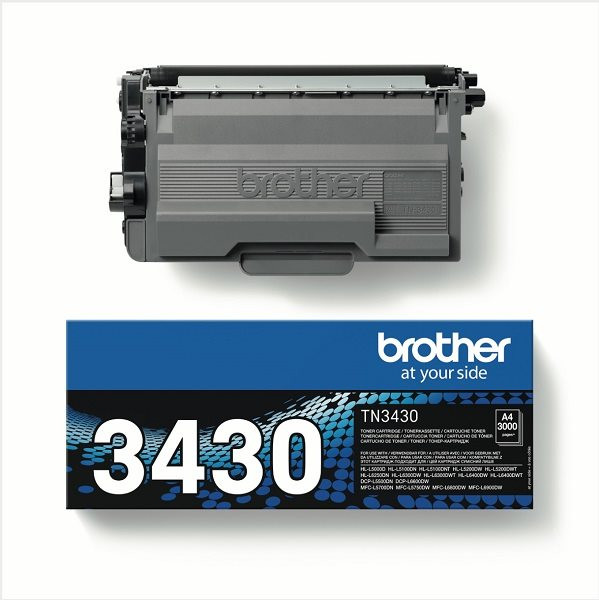 Original Toner Brother TN-3430, ca. 3.000 S., schwarz 