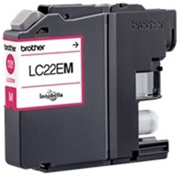 Original Tinte Brother LC-22EM, ca. 1.200 S., magenta 