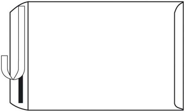 Kuvert 25x C4=229x324mm, ohne Fenster, weiß, Haftklebung 