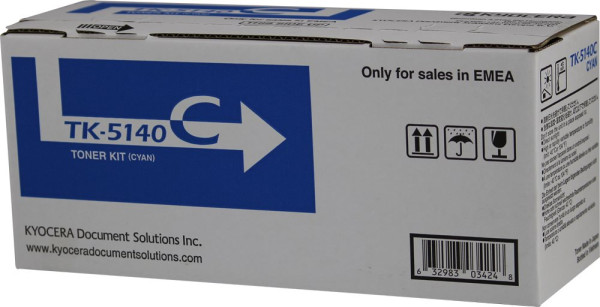 Original Toner Kyocera TK-5140C, ca. 5.000 S., cyan