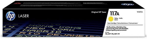 Original Toner HP 117A / W2072A, ca. 700 S., gelb