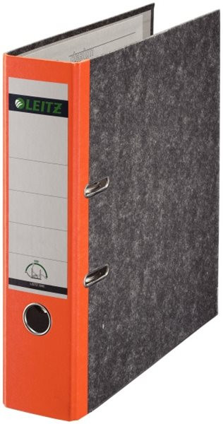 Ordner A4/8cm Pappe Standard orange Leitz 1080 mit 180 Grad  Hebelmechanik 